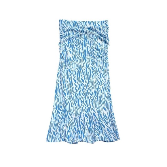 Diane von Furstenberg for Target A-Line Sea Twig Blue Skirt Size XXS - Picture 5 of 7
